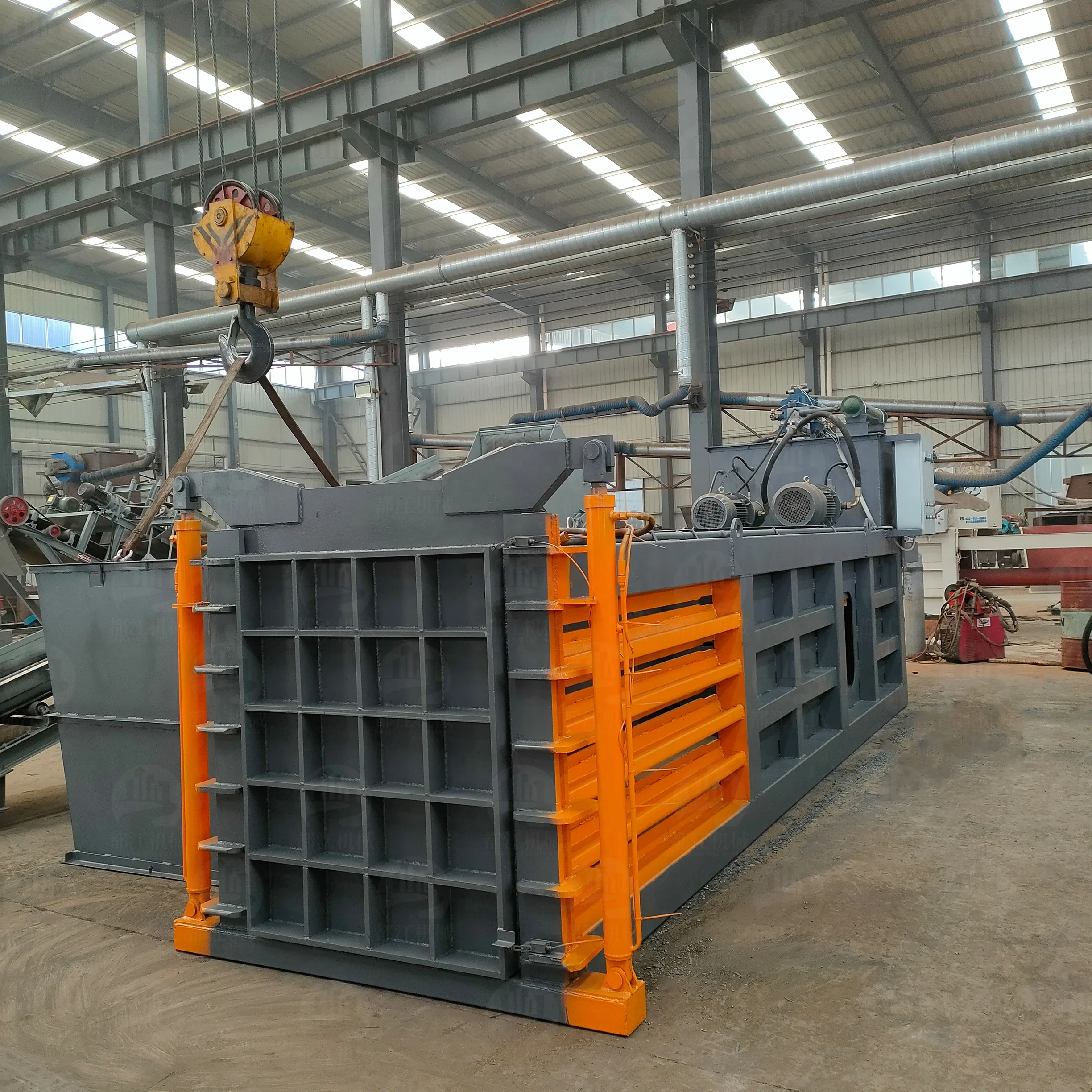 Hydraulic Press Baling Machine Paper Carton Baler Compressor   Press Machine For Cardboard
