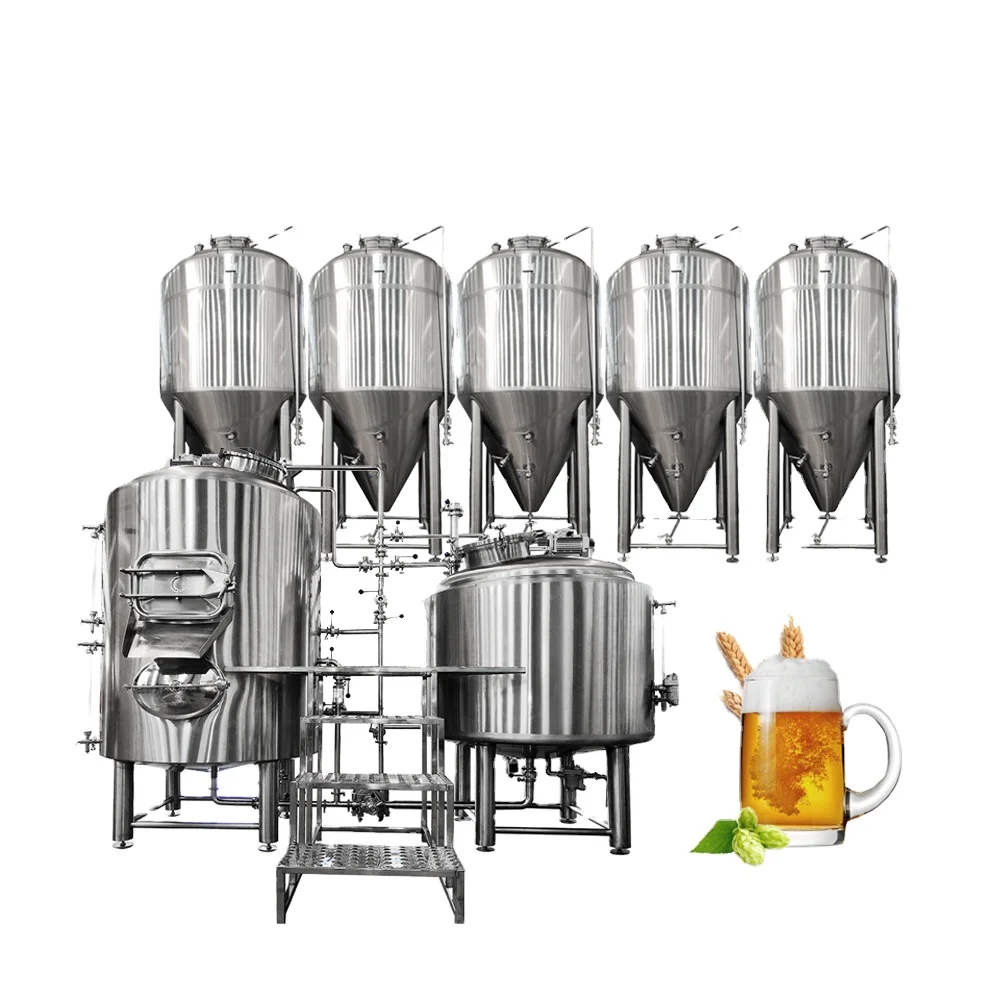 500L 1000L пивоварня из нержавеющей стали оборудование микро пивоваренная машина проект под ключ для продажи
