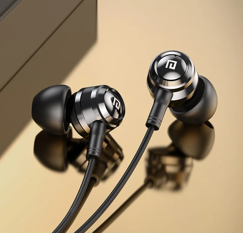 LAm100 High Quality Hybrid Earphone With Mic Hifi Bass Headphone Wired 3.5mm In Ear Earphones For Phone Mp3
