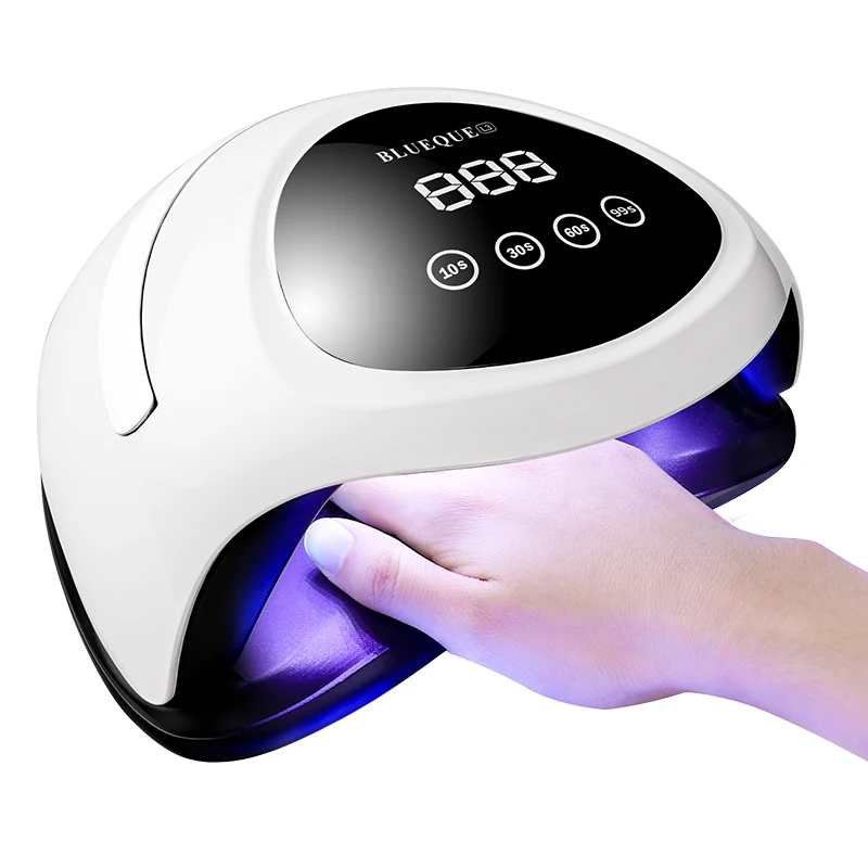 White DIY UV Gel Nail Lamp 180W Nail Dryer Set Light with 4 Timers Professional Nail Art Accessories for Curing Gel Polish