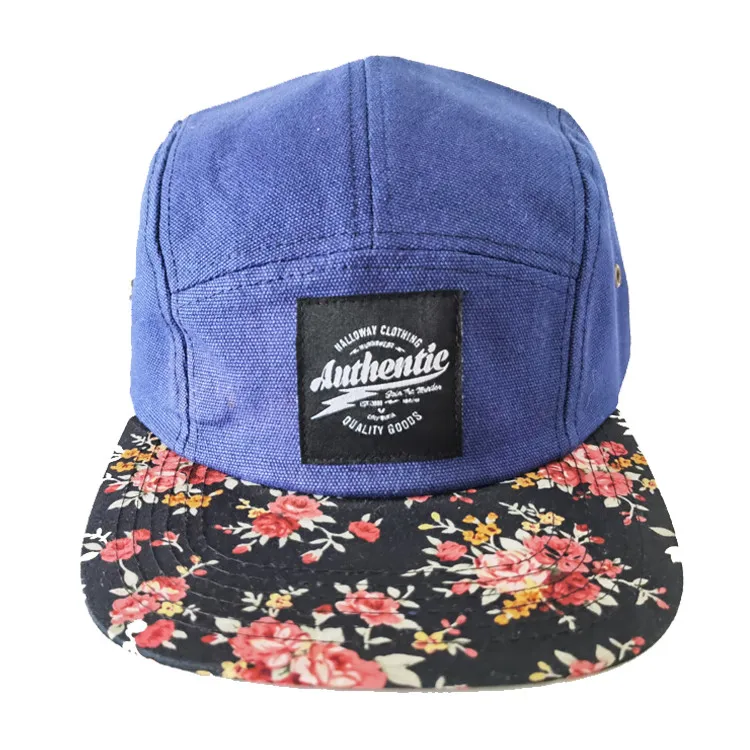 Manufacturer Canvas Camp Five 5 Panel 5panel Hat Cap Flat Bill 5 Panel Cap Custom 5 Panel Camper Hat