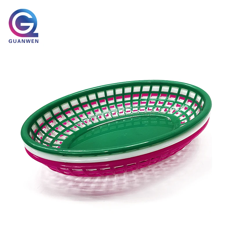 Hotel Kitchen Use Small Fruit Basket Plastic PP Storage Basket Fast Food Basket