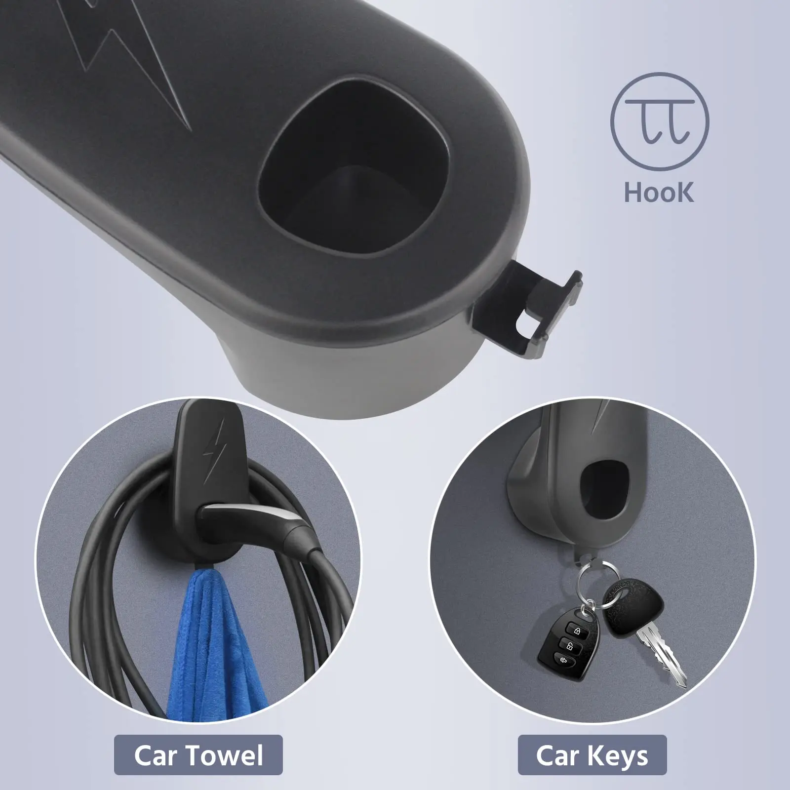 EVs Motors Wall Mount Connector Cable Organizer Bracket Charging Holder Type 1 2 EV Charger Plug Holder