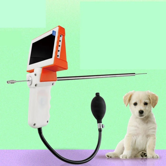 Digital visual endoscope insemination gun for cattle cow equine artificial endoscope sperm device