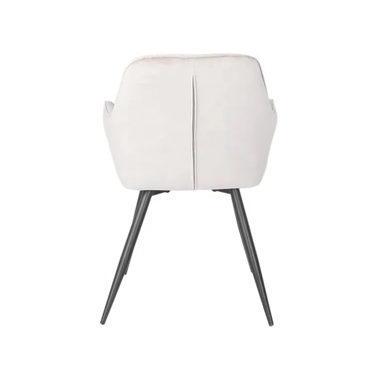 Wholesale New design Dining Room Furniture Nordic Restaurant Modern Upholstery Fabric Velvet Dining Chairs With metal legs