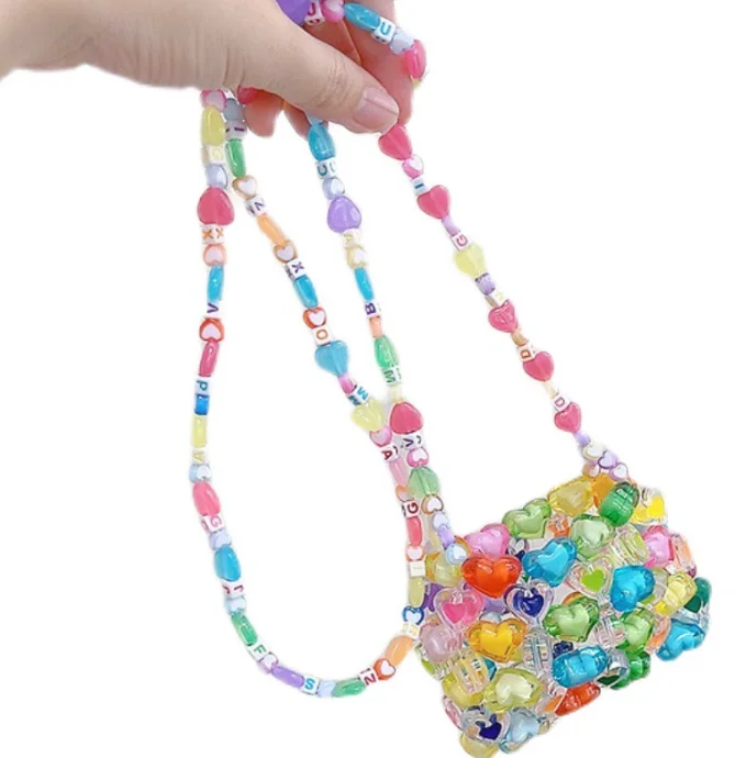 crochetting bag kit knit crochet set for beginners wood base wooden baby basket diy