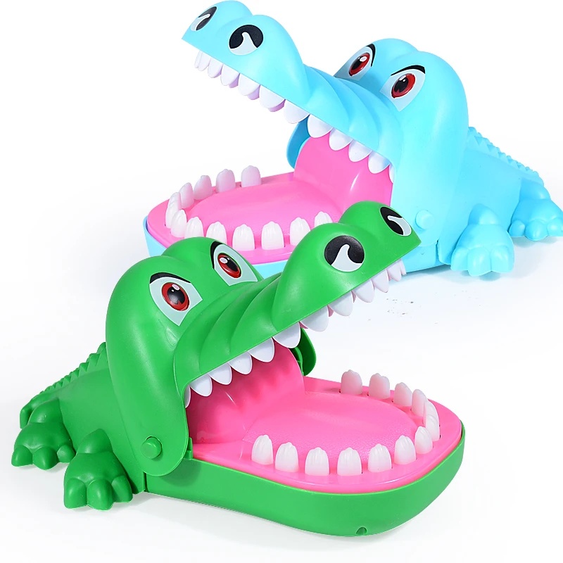 Big bite alligator with lights and sound Biting finger light up loud big alligator trick toy
