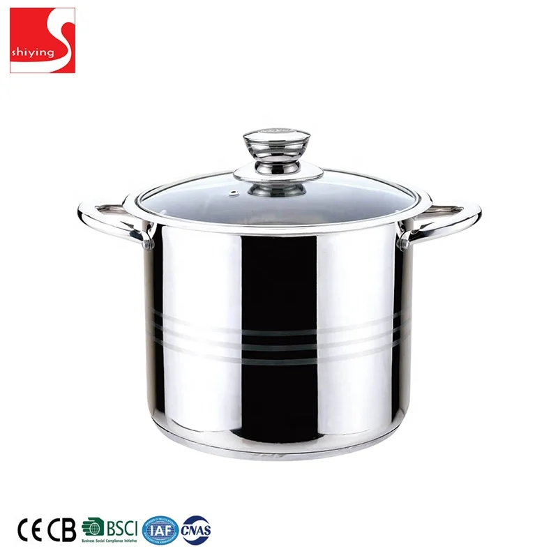Hotel Restaurant Commercial Stainless Steel Kitchen Cooking Stock Pot