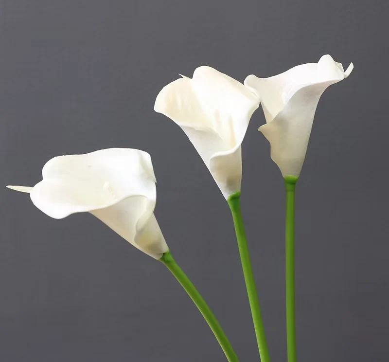 New Arrival Mini Real Touch Multi Color Artificial Calla PU Flower For Wedding Bridal Bouquet Home Decoration
