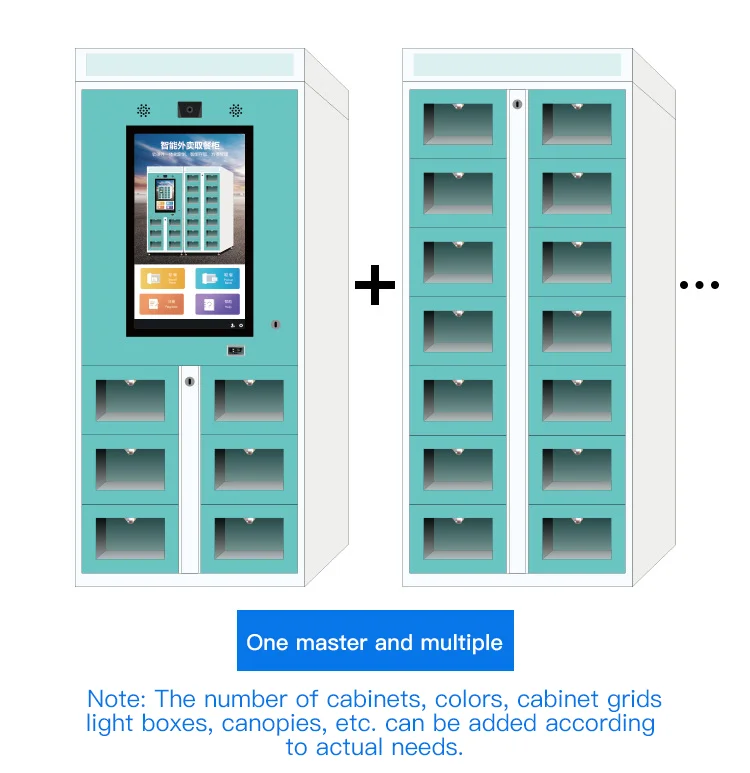 Parcel Smart Intelligent Steel  Lockers Food Delivery Electronic Restaurant Locker Parcel Smart Intelligent  Locker