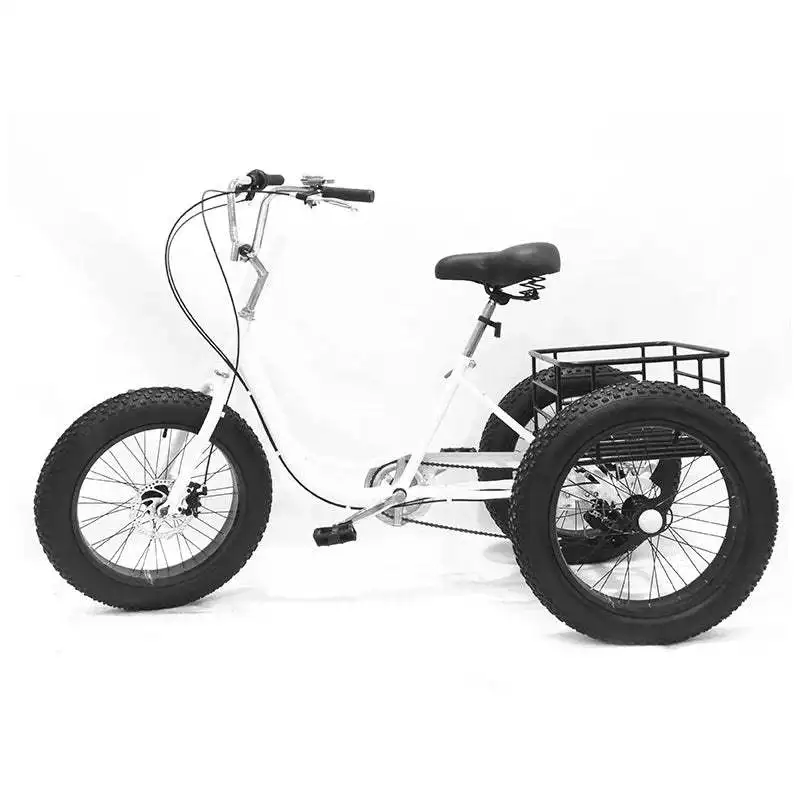 Трехколесный велосипед для eldly trike 20-дюймовая Толстая шина трехколесный взрослых грузовой