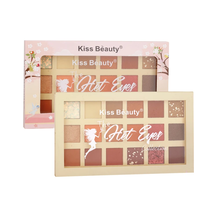 Private Label Vegan Makeup 18 Colors Glitter Eyeshadow Palette