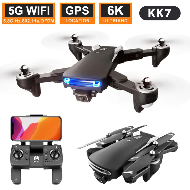 
Mini 23mins long flying distance dron Gps 5g Wifi Fpv 6k 1080p Camera drone Helicopter Brushless Selfie Foldable Rc Toy Drone 
