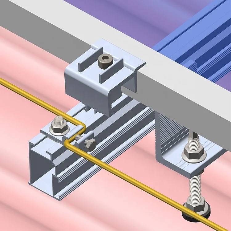L Feet Kit Metal Roof Top Solar Mounting Brackets System Solar Panel Roof Rack Mounts