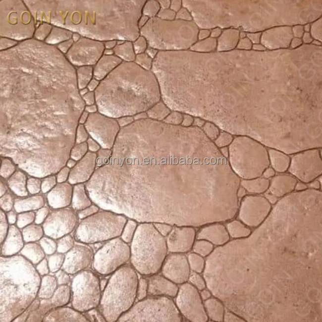 Wholesale released powder block rubber concrete stamp mats mold