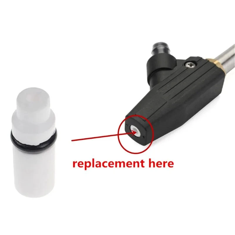 20pcs Sandblaster Ceramic Nozzles Replace Pressure Sand and Wet Blasting Gun Bosch Aquatak/Black Decker/Nilfisk Adapter