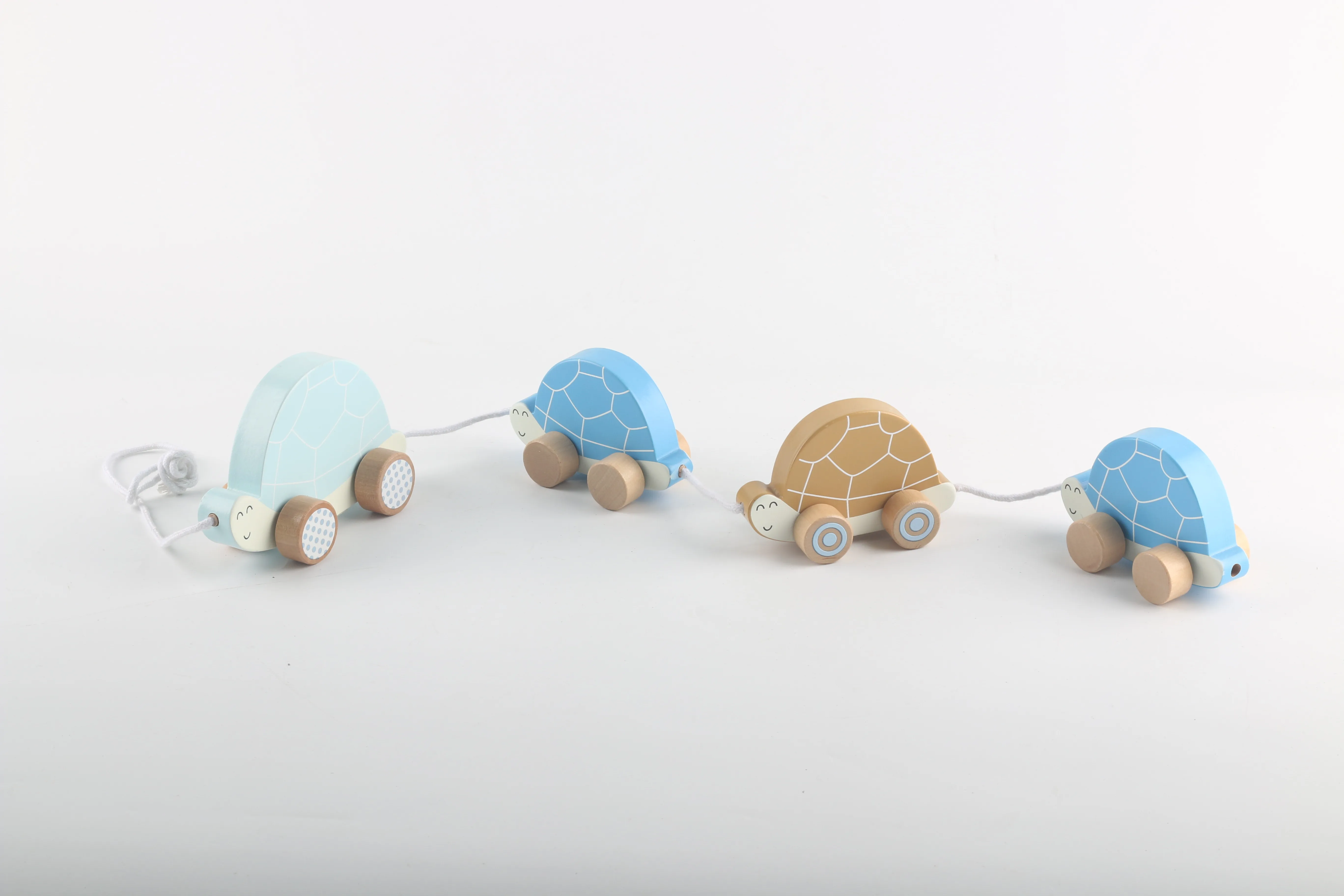 Montessori Toys Wooden Factory Direct Sales Animal Turtle Push And Pull Along Wooden Educational Toys For Kids