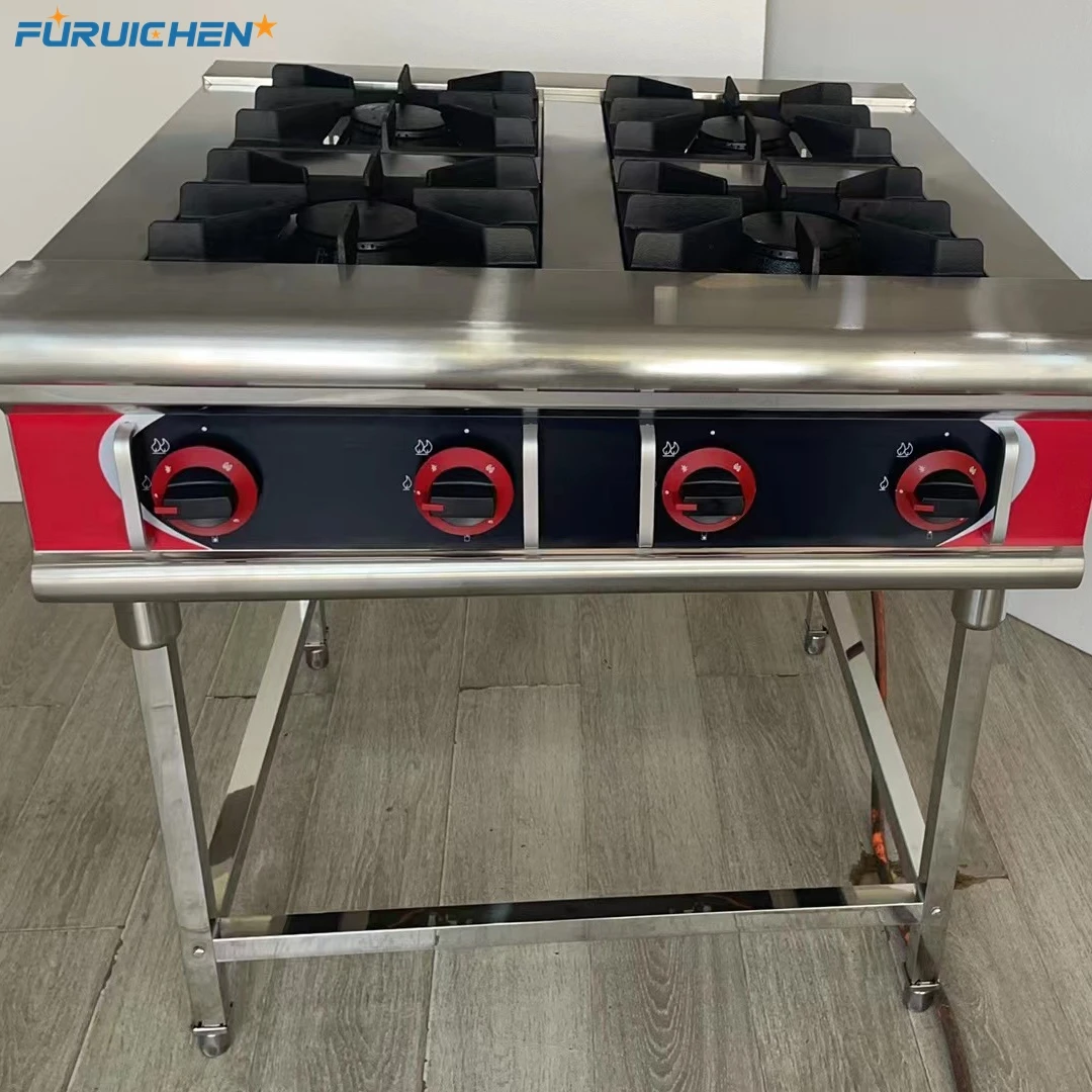 Газовая плита Furuichen, 4 конфорки для кухни, высокое качество, низкая цена, низкая цена, газовая плита