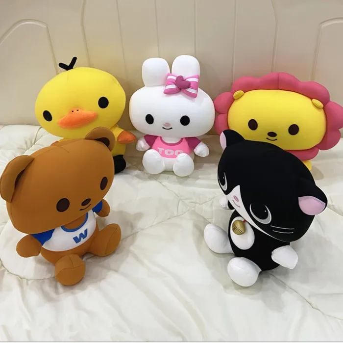 Hot Selling Custom 10-110cm Cute Anime Cartoon Animal Stitch Soft Pink Plush Doll Stuffed Toy For Birthday Gifts