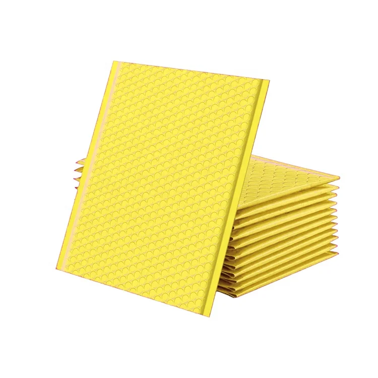 Factory Price Shipping Packaging Green Blue Brown Gold White Purple Black Pink Metallic Poly Bubble Mailer
