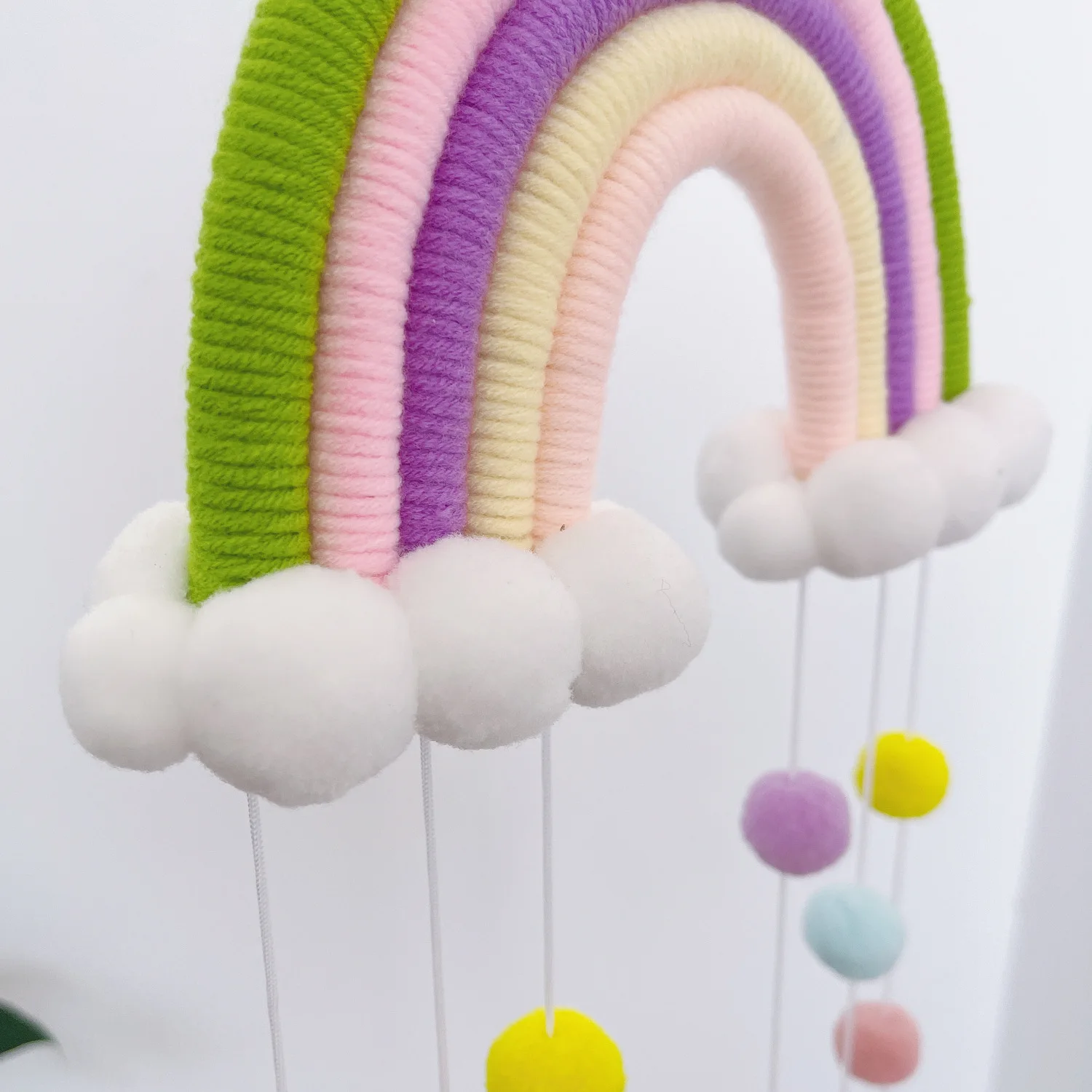 Colorful Wall Hanging Tassels Decor for Nursery Macrame Boho Wall Woven Baby Room Decor