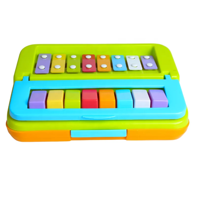 2 in 1 eight- tone  Kids Early Educational Musical  Baby plastic Music Percussion Instrument  Toy children funny xylophone piano