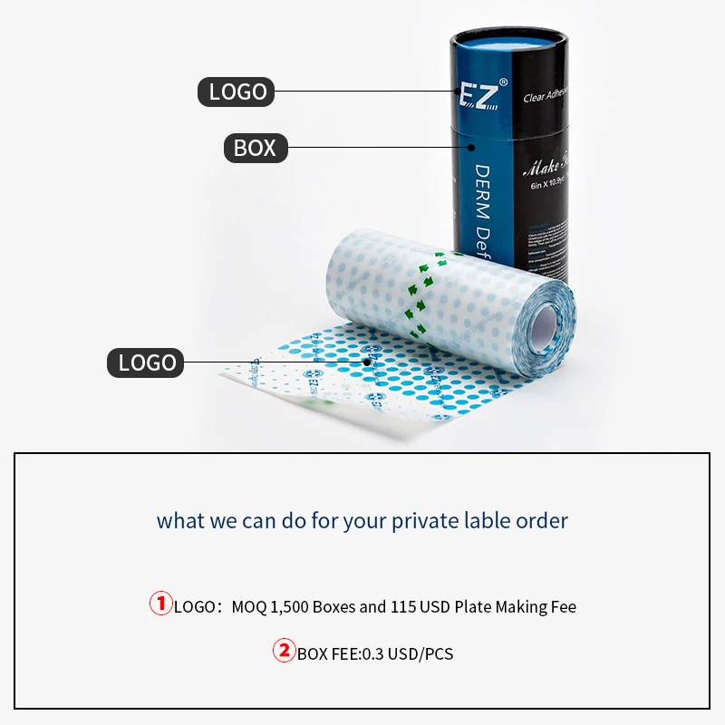 Wholesale EZ 15cm x 10M Regular Derm Defender Tattoo Adhesive Protective Shield Waterproof Tattoo Aftercare Film