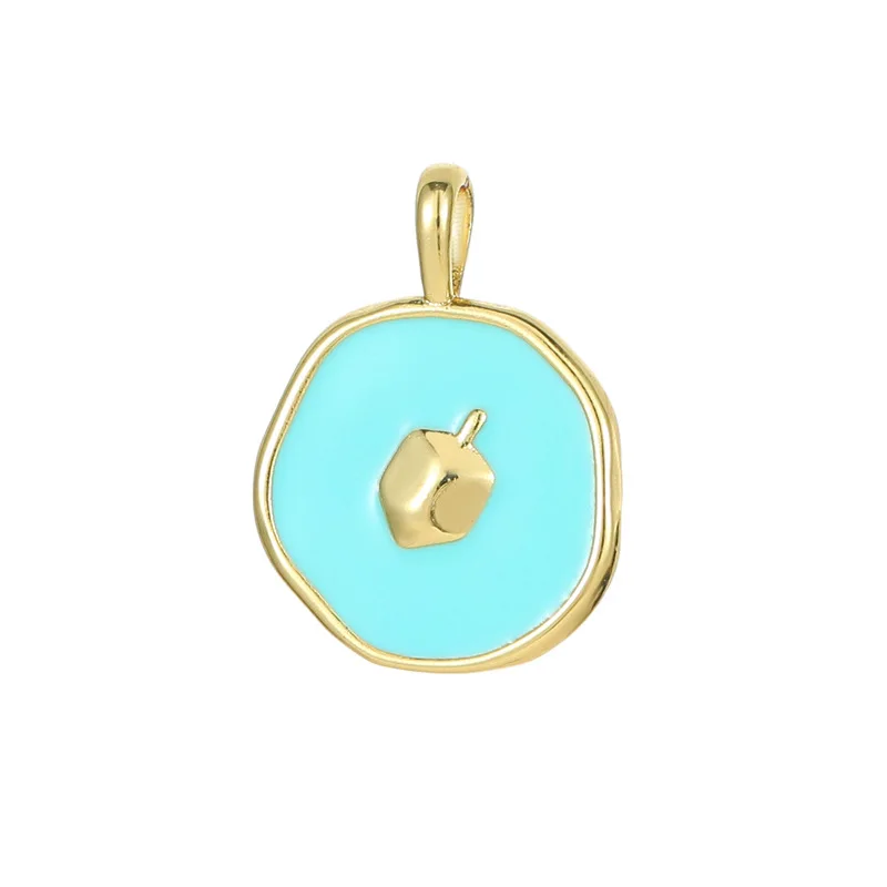 Wholesale 14K Gold Jewelry Making Charms Zircon Buddha Statue Pendant Enamel Charm Diy Earrings Bracelet Necklace Accessories