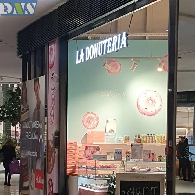 acrylic boards shop with  front light board business sign  3d store front  wall sign led frontlit letter