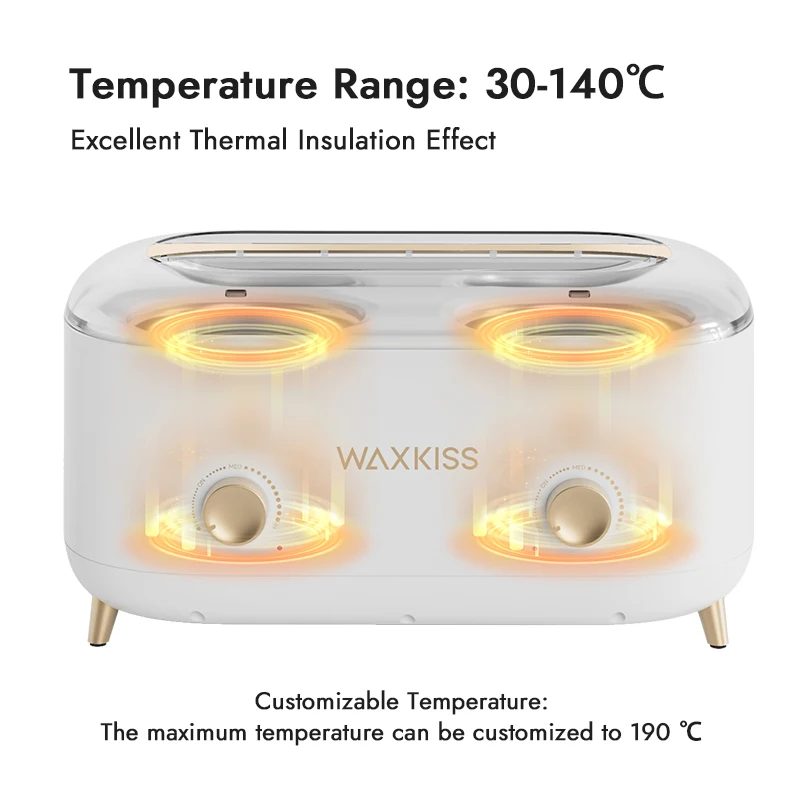 Best Selling US UK EU AU Plug Double Pot Hair Removal Wax Warmer Quick-Heating Wax Heater Machine For Hard Wax
