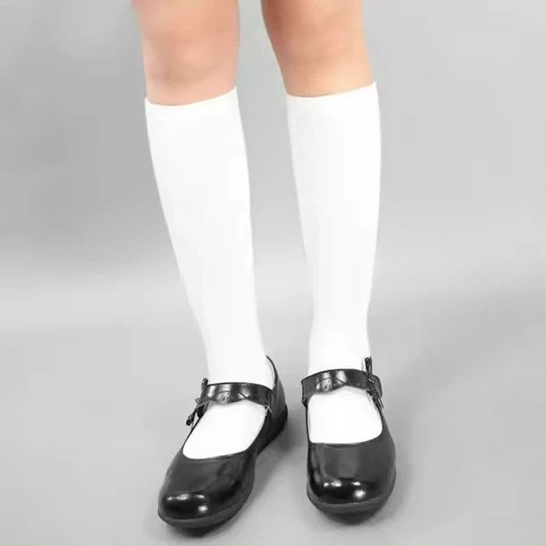 Uniform school Knee High Socks Newborn infant toddler Baby socks Cotton white black Stockings socks