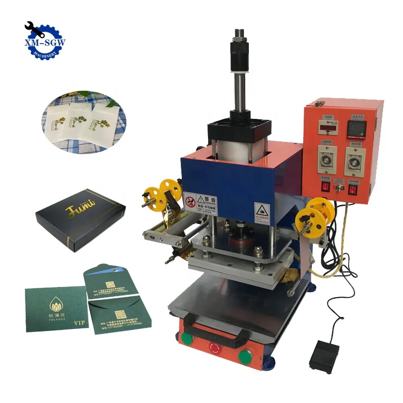 Factory Wholesale Pneumatic Gift Box Hot Press Gold Hot Foil Stamping Machine For Napkin Paper Member Card