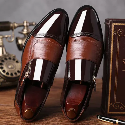 Luxury Business Oxford Leather Shoes Men Breathable Rubber Formal Male Office Homme Footwear Latest Design Dress Shoesfor Men