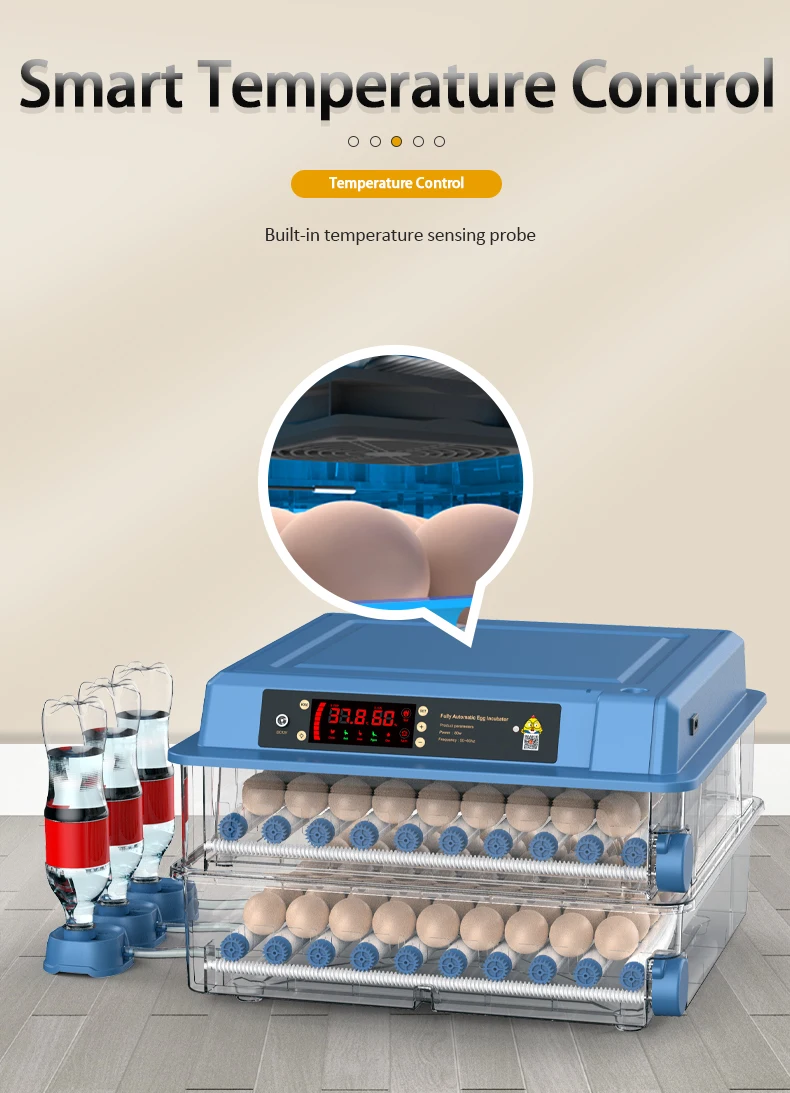 Cheap price 24 egg mini blue incubator poultry egg chicken duck birds hatching breeding equipment