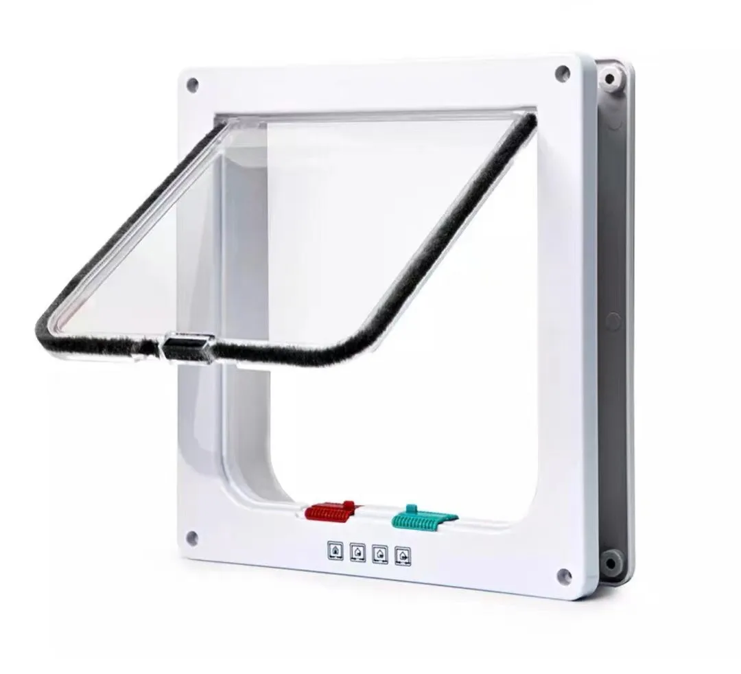 2024 Hot selling pet furniture cat door Dog door Cat Flap door with two-way Lockable cat interior