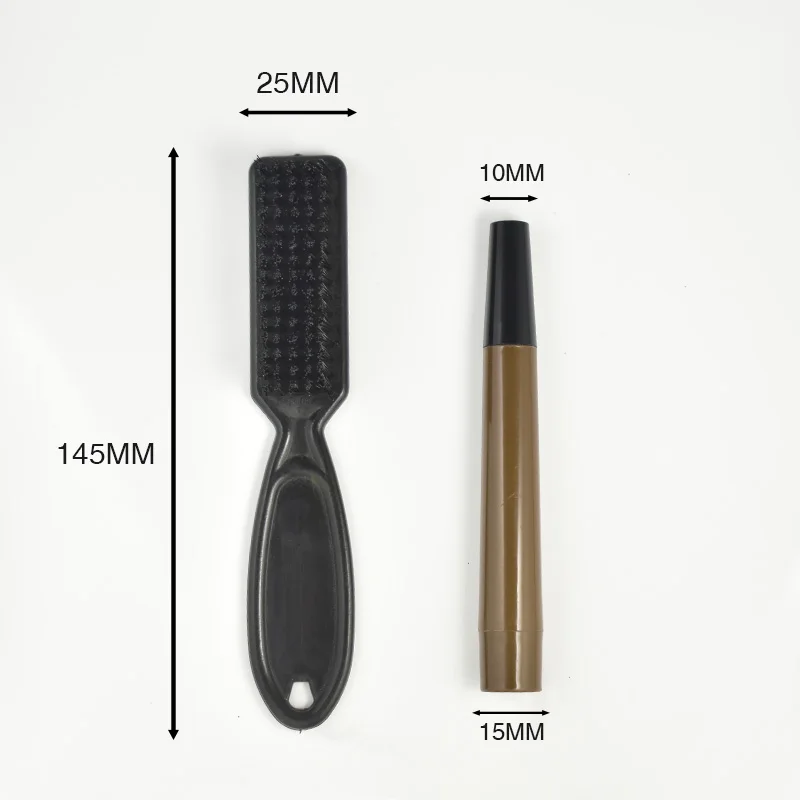 Waterproof Man Beard Filler Pencil Kit Cuidados Com A Barba Beard Filling Pen Private Label Beard Care Makeup Set