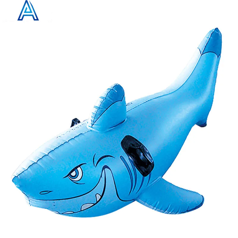 Summer pool water float fish shark whale dolphin float ride on toy for air blow up fish boat toy