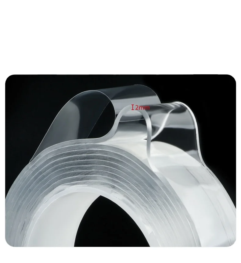 Высококлейкая моющаяся Двусторонняя нано-клейкая лента из ПУ толщиной 2 мм