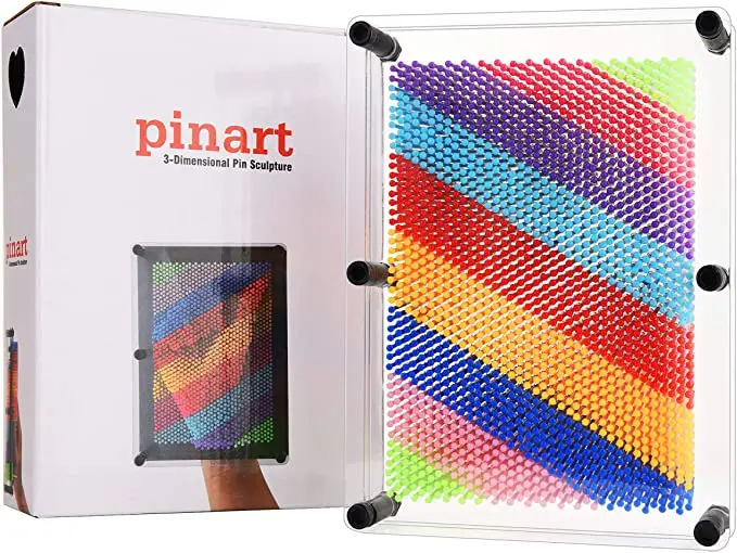 Unique Plastic Pin Art Board for Kids Innovative Boundless Creativity for Children Rainbow 3D Pin Art Toy