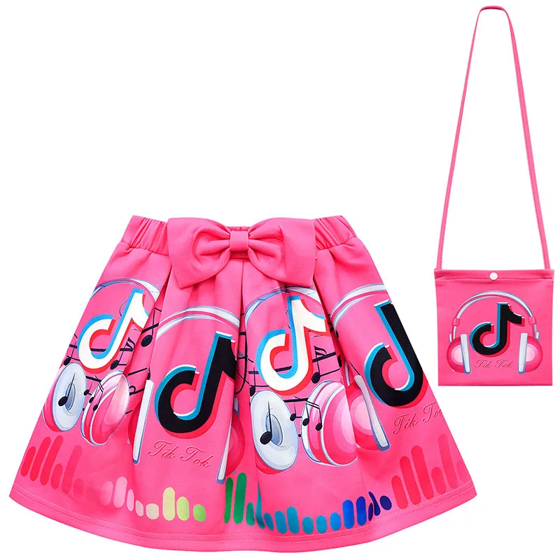 Fashion Summer Kids Girls Clothing Sets 3 Pcs WhiteT-shirt Skirt Sets For Girls Clothes 2-7 Years