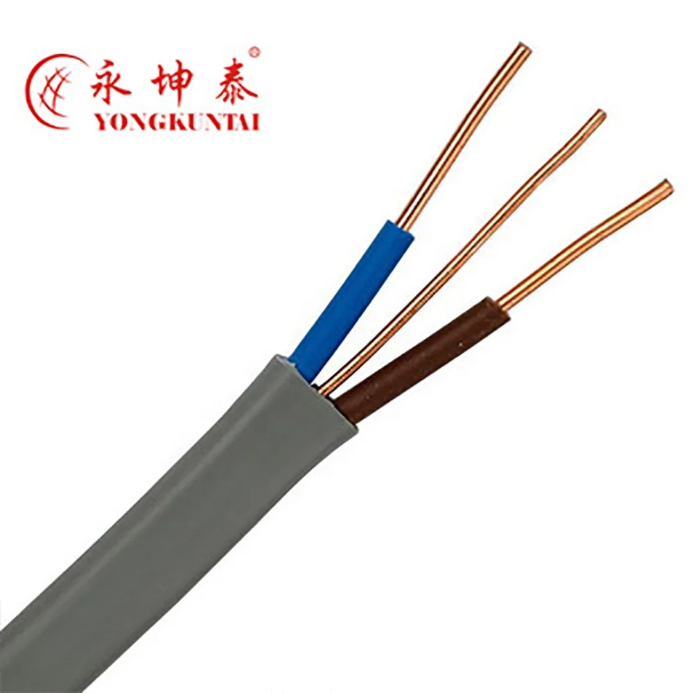 BVVB  2.5mm Wire Flexible Electrical Flat Twin and Earth Cable