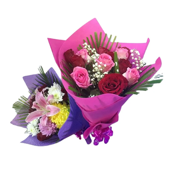 
Flexible colorful woven fabric non woven flower wrapping polypropylene flower wrap nonwoven fabric 