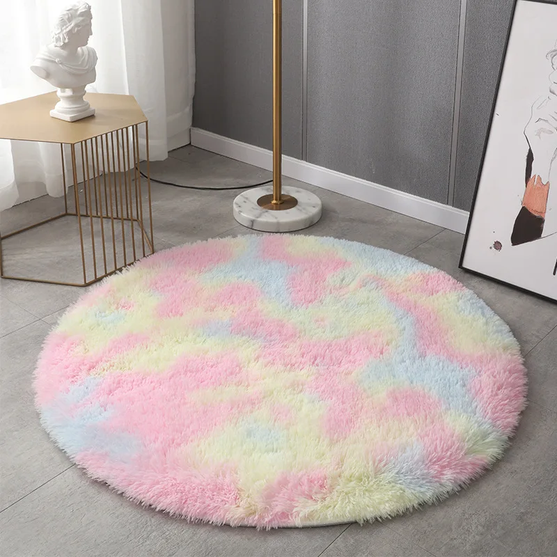 Unbelievable comfortable fantastic Quality Carpet Floor Mat Dyed Shaggy Carpet Fluffy Living Room Carpets Non-Slip Rug