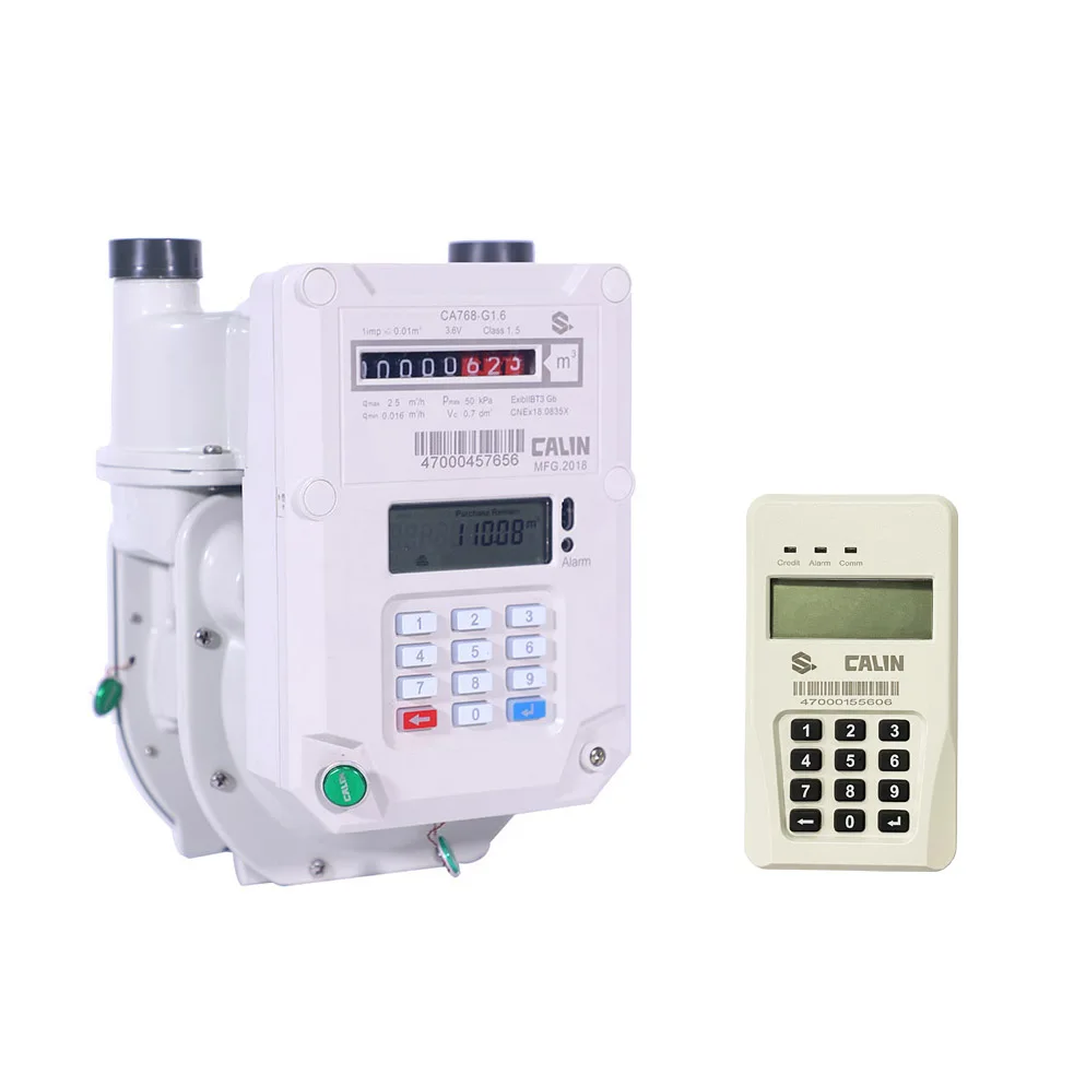 
Mobile Payment Pay as you go G1.6/G2.5/G4 Aluminum Case Keyboard Prepaid Gas Meter with CIU/UIU  (1600176939988)