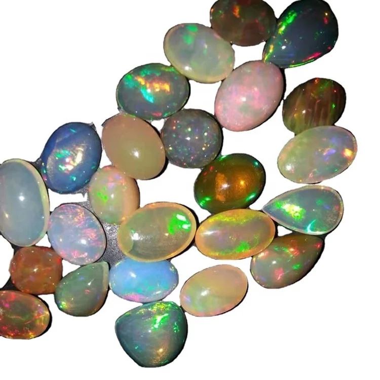 Red Fire Opal Ethiopian Opal Cabochon Natural Opal Gemstone