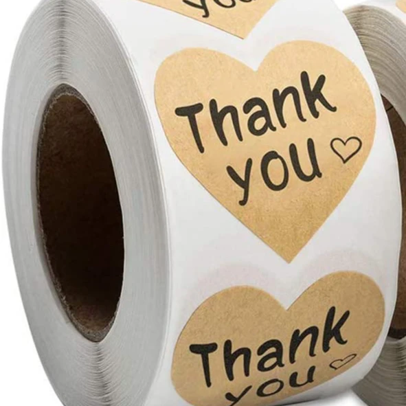 Black Thank You Stickers Gold  Small Business Stickers Roll Adhesive Labels Decorative Sealing Stickers Christmas Gift Wedding