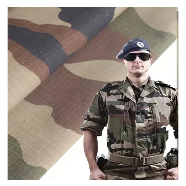Camouflage Fabric Anti Tearing Waterproof 80%Polyester 50%Cotton For Uniform