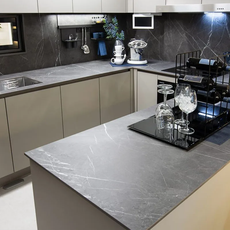 Best Price High Quality Laminated Mdf Cheap Luxury Modular Modern Designs Kitchen Cabinets With Open Shelves