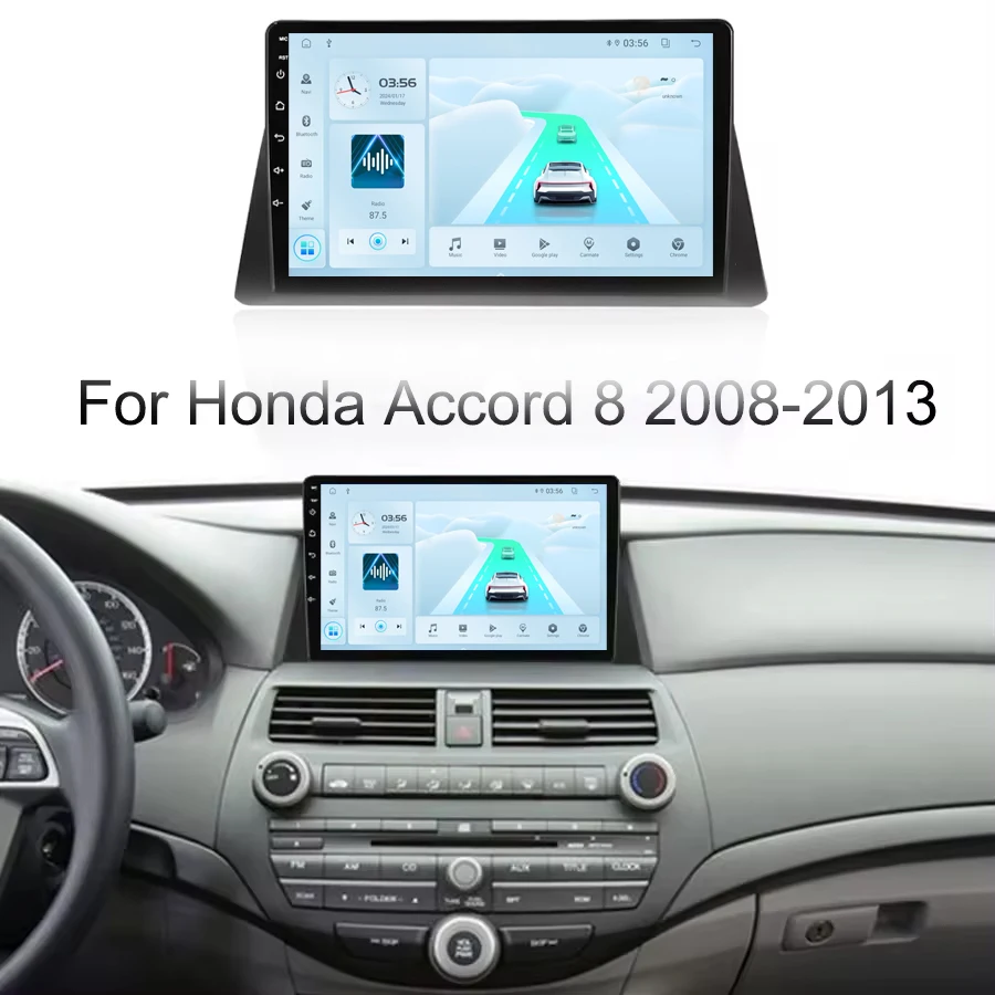 Автомобильный Android 13 радио для Honda Accord 8 2008-2013 IPS 2.5D экран 5G-WIFI Carplay Авто навигация Gps автомобильный DVD-плеер