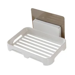 Shower Wall Adhesive Shower Soap Case Tray Soap Dish for Bathroom Soap Holder